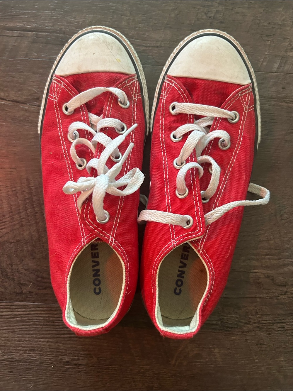 Converse Chuck Taylor Low Top Red Sneakers